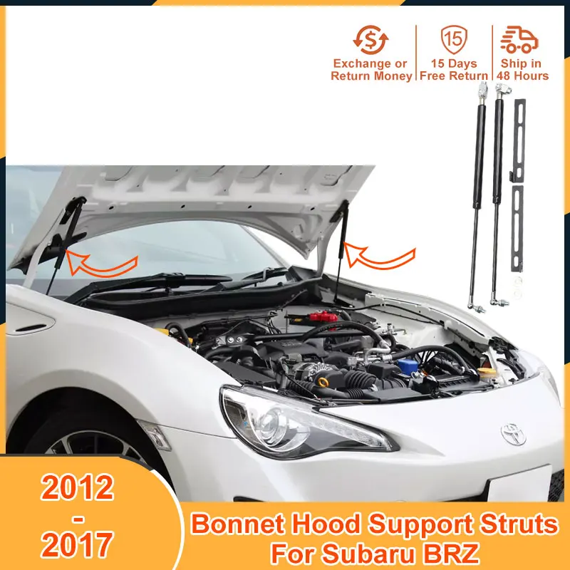 

2012-2017 Bonnet Hood Support For Subaru brz 2012 2013 2014 2015 2016 2017 Accessories Lift Supports Strut Bars