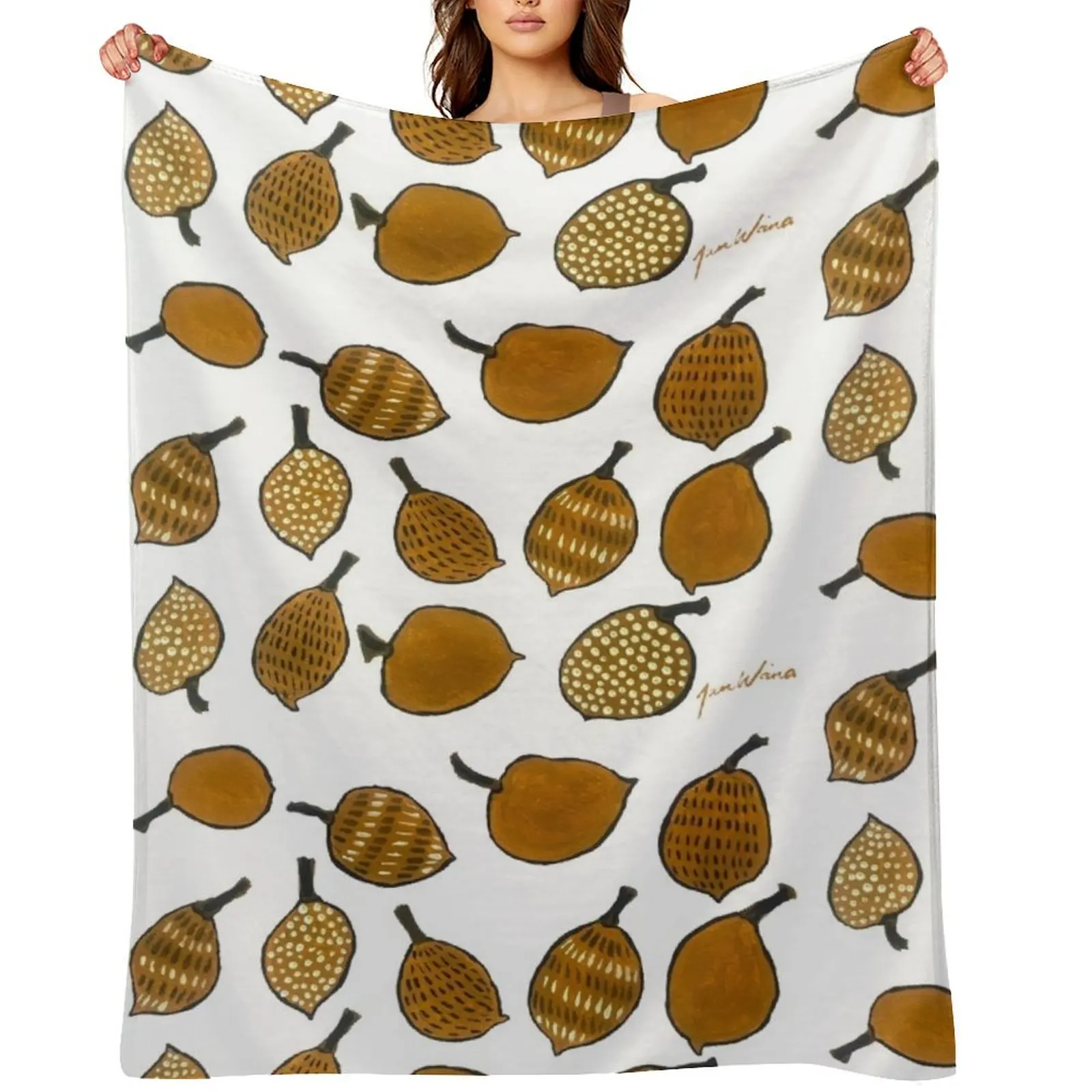 

Jumulu - Boab nuts Throw Blanket Sofa Throw halloween Quilt Large Blankets