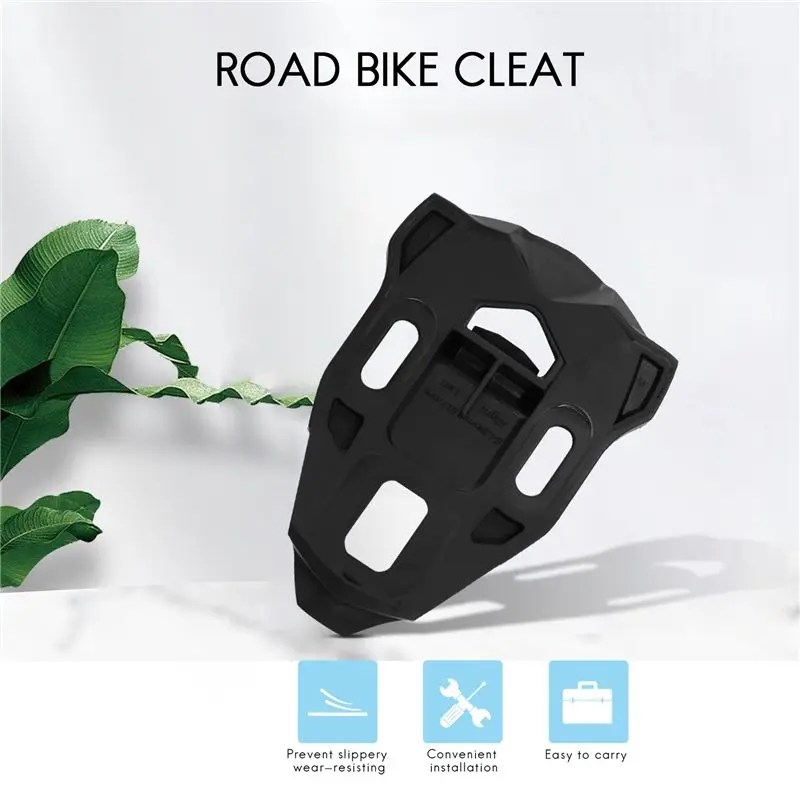 【AD10~】 4Pcs Bike Cleat Set Plastic Black Road Bike Cycling Pedal Cleat Lock Iclic/X-Presso Pedal