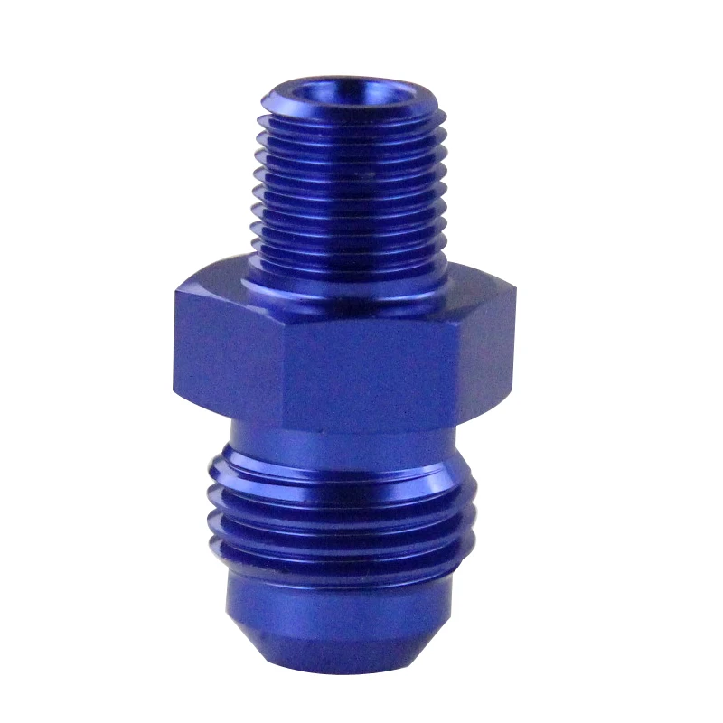 VR - (AN6-NPT1/8) AN6 to 1/8 NPT Straight Adapter Flare Fitting auto hose fitting Male VR-SL816-06-02-011