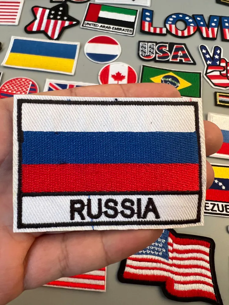 Ukraine Military Patch Thermo-adhesive Letters for Clothes National Flag Embroidered Patches for Clothing Fusible Clothing Patch