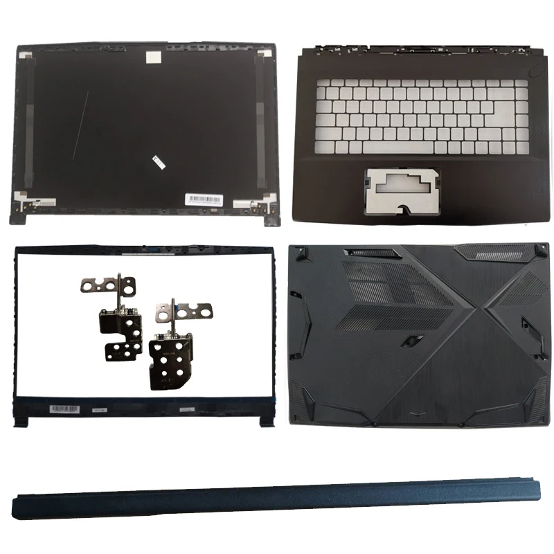 NEW Laptop LCD Back Cover/Front Bezel/Palmrest Upper/BOTTOM CASE/Hinges/Hinge Cover For MSI GF63 8RC 8RD MS-16R1 MS-16R4