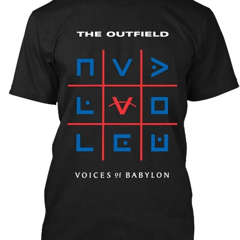 Nueva camiseta retro clásica en inglés de The Outfield Voices of Babylon, talla S 4XL