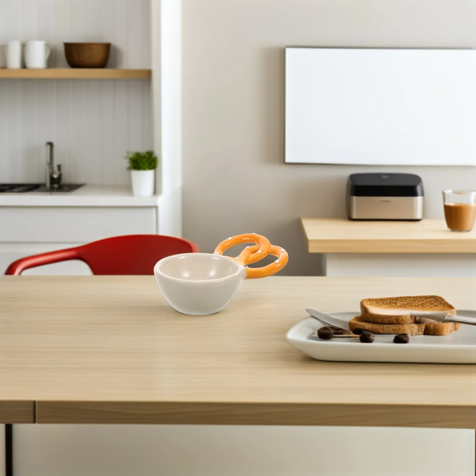 

Ceramic Dipping Sauce Bowl Small Condiment Bowl with Unique Handle for Home Dining Restaurants Soy Sauce Snack Storage Dish