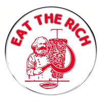 Eat The Rich Marx Enamel Pins Communism Lapel Badge Brooch Decoration Jewelry