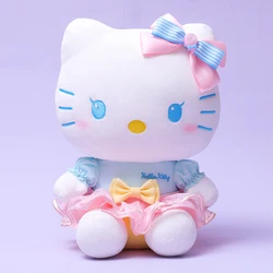 Sanrio Hello Kitty Stuffed Plush Toy Candy Color Cute Girls Kawaii Plushier Cartoon Doll Car Decoration Pillow Gift For Kid Baby