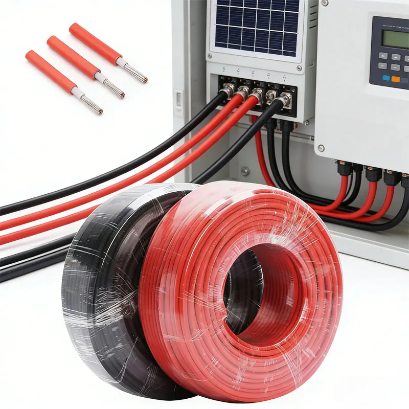 

Кабель-удлинитель для солнечных панелей 10/6/4/2.5 мм² 16/14/12/10/8/6AWG, луженая медь, двойная оплетка, черно-красный, провод постоянного тока для солнечных фотоэлектрических систем