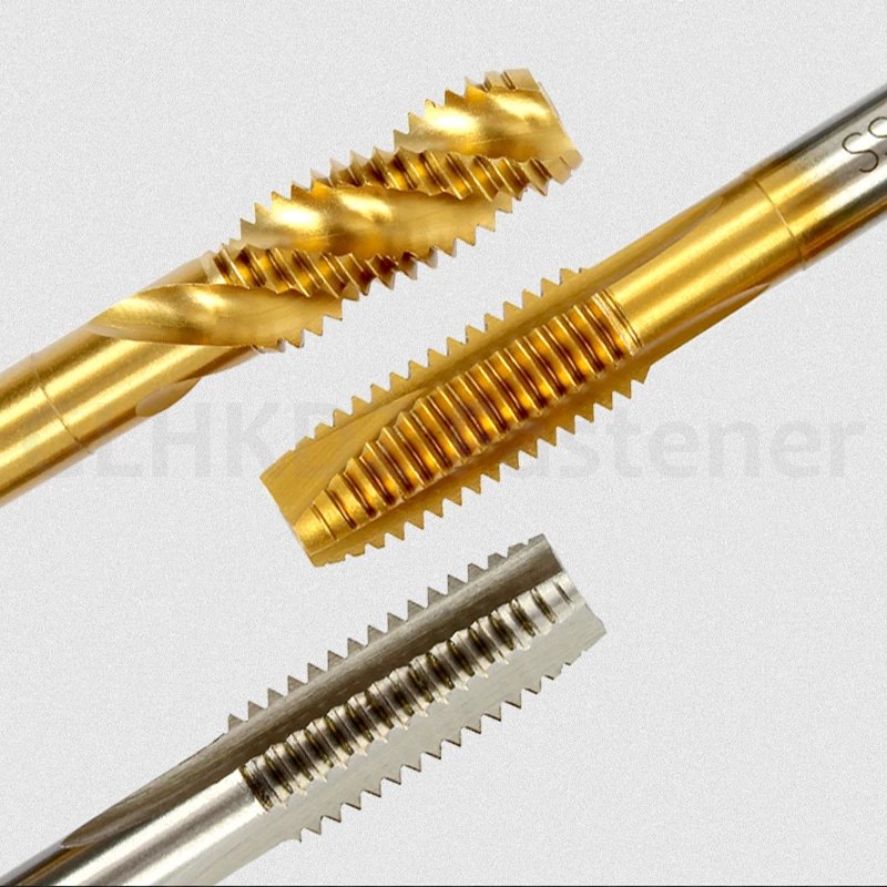 M2-M12 HSS Machine Tap Straight Fluted Tap Metric Screw Tap Right Hand Thread Tap Dril Thread Tool