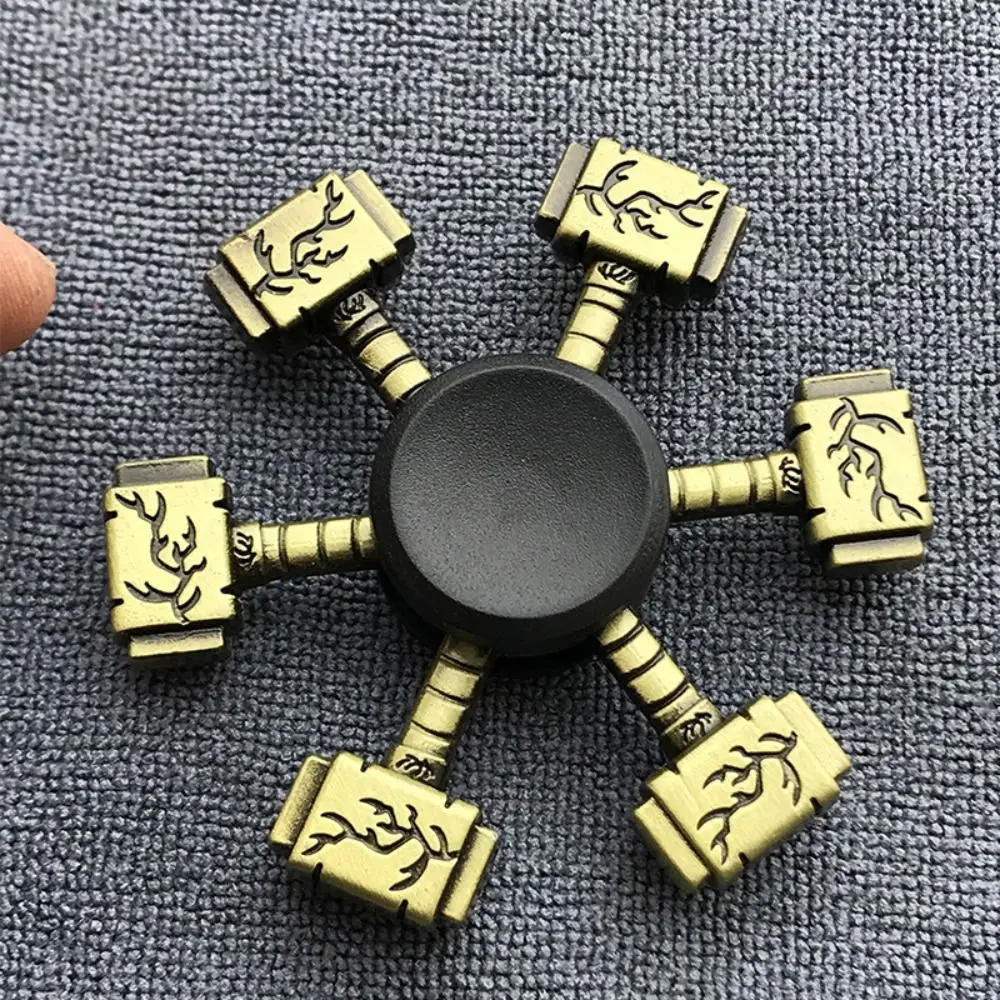 Fidget Hand Spinner para Crianças, Cor de bronze, Finger Spinner, Metal Zinc Alloy, Exterior, Smooth, ADHD, Ansiedade Spinning Toys