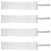 4 Pcs Blank Armbands Adjustable Captain Armband Football Arm Bands Sports Accessories Wear Resistant Team Gear Soccer Equipment