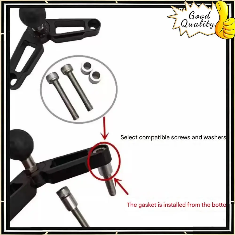 【Good quality】Suitable for modifying QJMOTOR AK628 center mount, mobile phone navigation mount, action camera mount