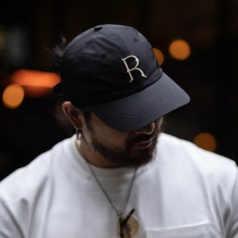 Vintage Letter Embroidery Baseball Cap for Men Black Adjustable Dad Hat Breathable Quick Dry Casual Sun Hat for Outdoor Sport