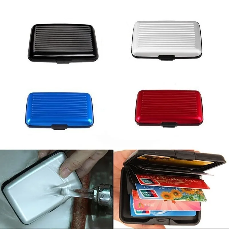 

20pcs Metal Wallet and Business Id Credit Card Women Men Business Id Credit Card,protector Wallet Card Holder Package Box