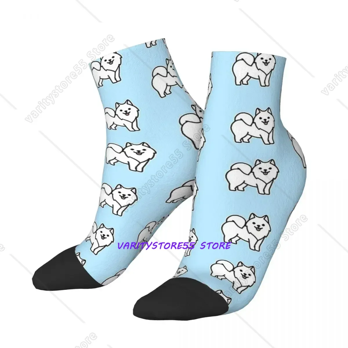

Samoyed Socks Harajuku Sweat Absorbing Stockings All Season Socks Accessories for Unisex Christmas Gifts