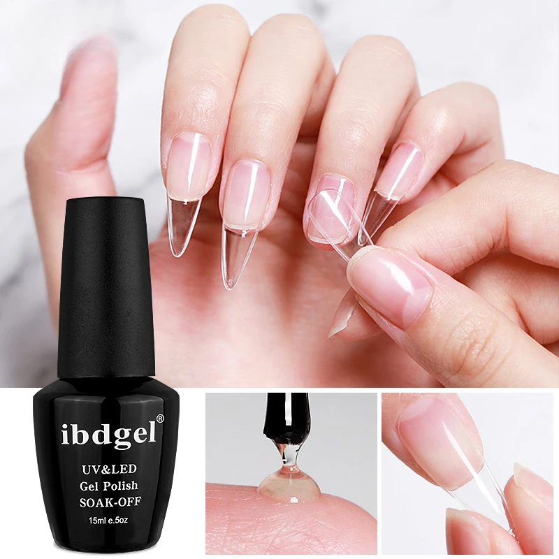 

Nail Tips Glue Gel 15ml Multifunction Easy Widely Used Nail Gel Glue Base Coat Diamond Stick Glue Nail Gel Clear