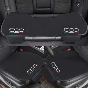Vỏ đệm ghế không có ghế ô tô, lụa lạnh, nhung, sang trọng, phụ kiện cho Fiat 500, Abarth 596, 500X, Stilo 500s, 500c, 1pc 8 Bán hàng chính 500 Abarth - №4