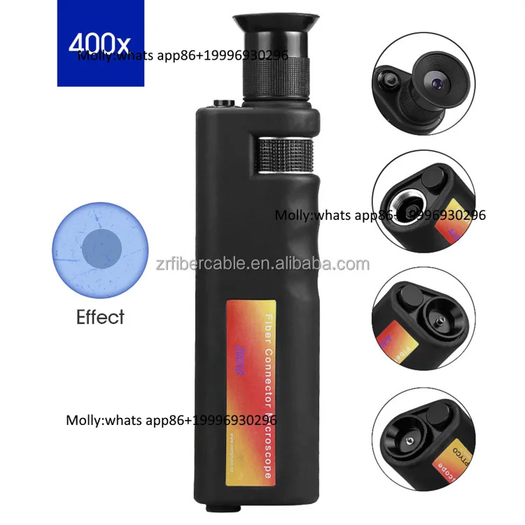Fiber Optic Equipment Microscope Fiber Optic Magnifier 200XD Hand Held Fiber Microscope