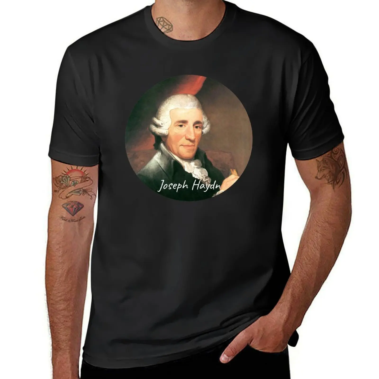 Franz Joseph Haydn Composer Portrait T-Shirt sweat oversizeds sublime Men's t-shirts