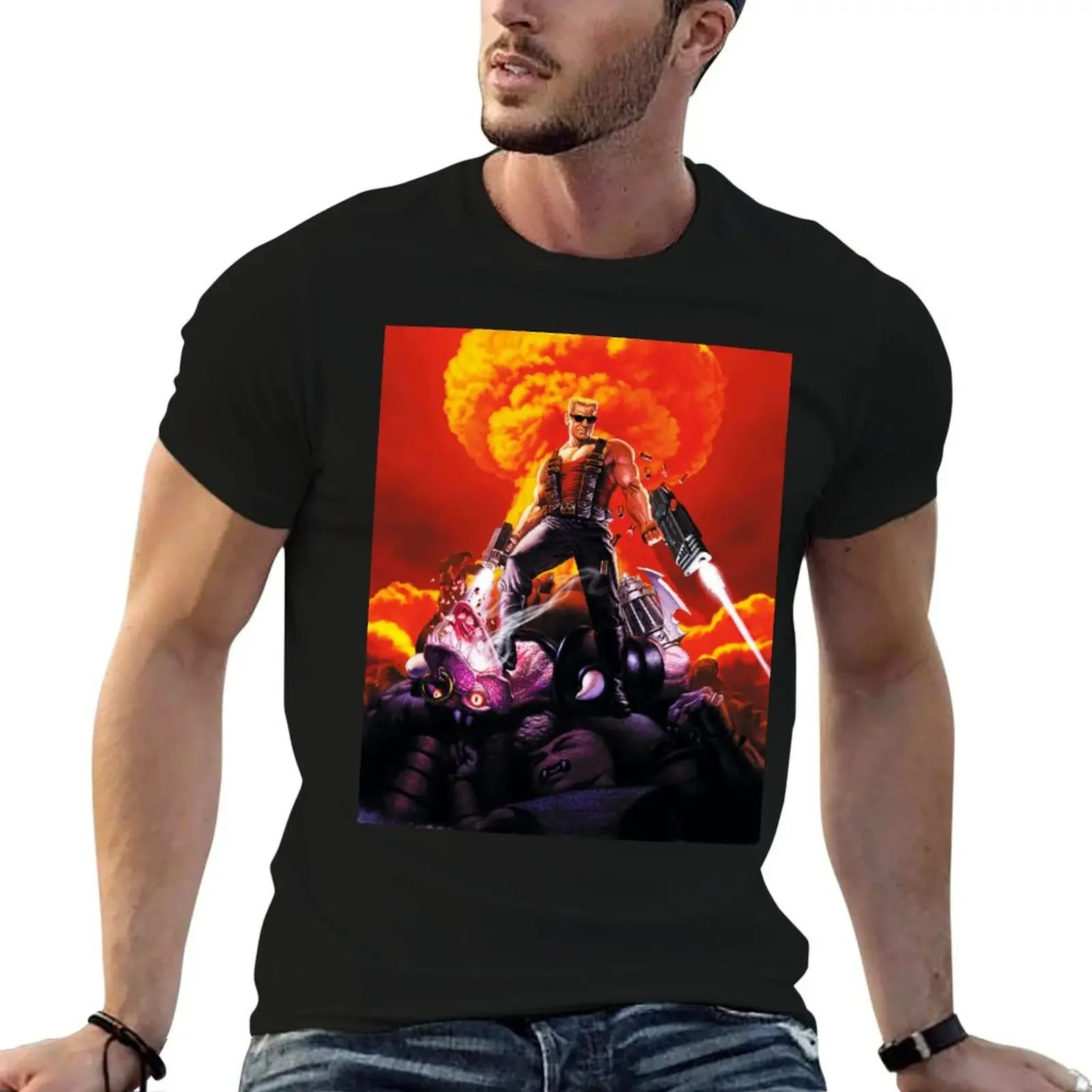 Nukem T-Shirt anime clothes custom shirt man clothes vintage clothes mens graphic t-shirts funny