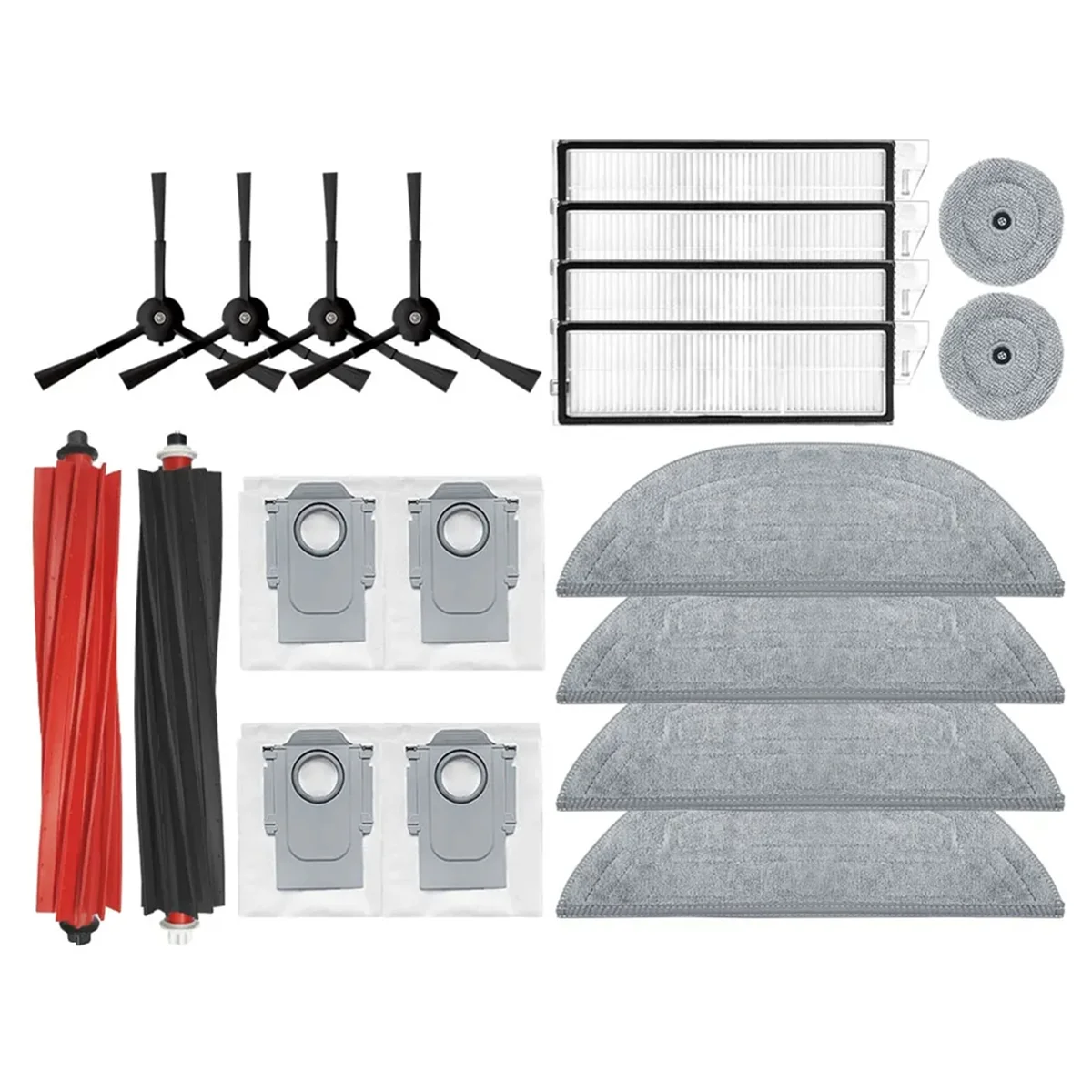 Roborock-ロボット掃除機用スペアパーツ,スペアパーツ,メインブラシ,Hepaフィルター,ダストバッグ,アクセサリー,s8 maxv ultra