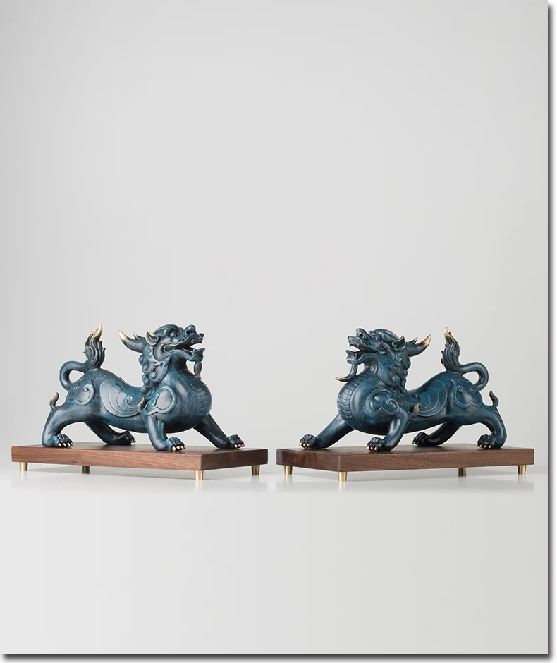 شركة متجر منزلية كبيرة من جنوب شرق آسيا عالية الجودة تجلب أموال الثروة حظًا سعيدًا تمثال زينة على شكل تنين PIXIU