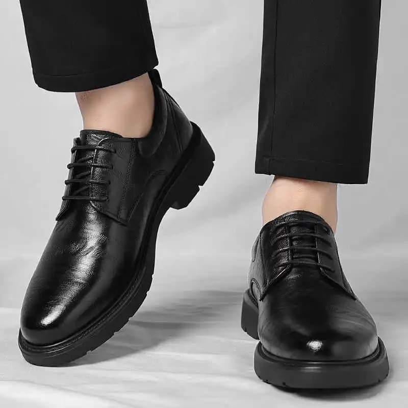 High Platform PU Leather Basketball Shoes For Men Casual Summer Shoes Men Sneakers Goods For Tourism Sports 2025summer