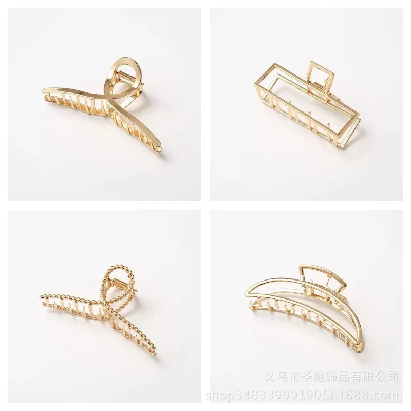 

Simple Elegant Metal Hair Claw Clips Fashion Hair Accessories for Women Multiple Styles Available Daily Hair Styling Decoration