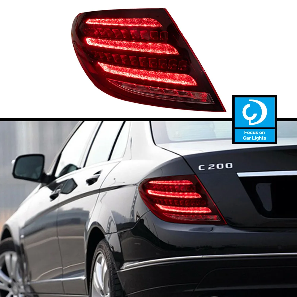 

Taillight For Benz W204 LED Taillights Stop Lights Brake Signal Reverse Automotive Accessories