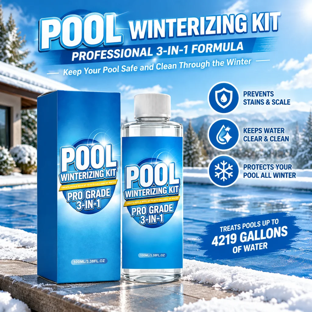 Winter Pool Care Pool Winterizer Pool Closing Treatment Swimming Pool Water Maintenance Seasonal Pool Chemical 100ml Home Pools