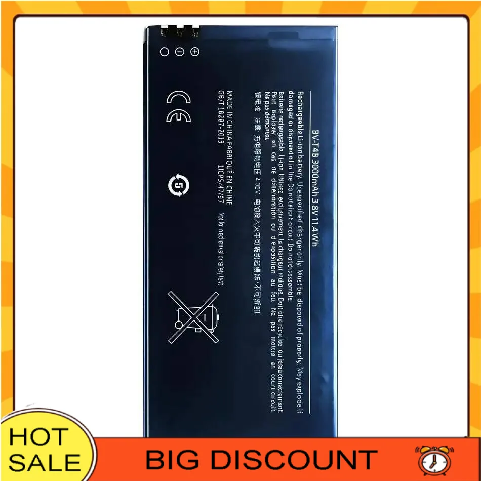 

3000Mah High Capacity For Nokia Lumia 640 XL RM-1096 RM-1062 RM-1063 RM-1064 RM-1 BV-T4B Mobile Phone Battery