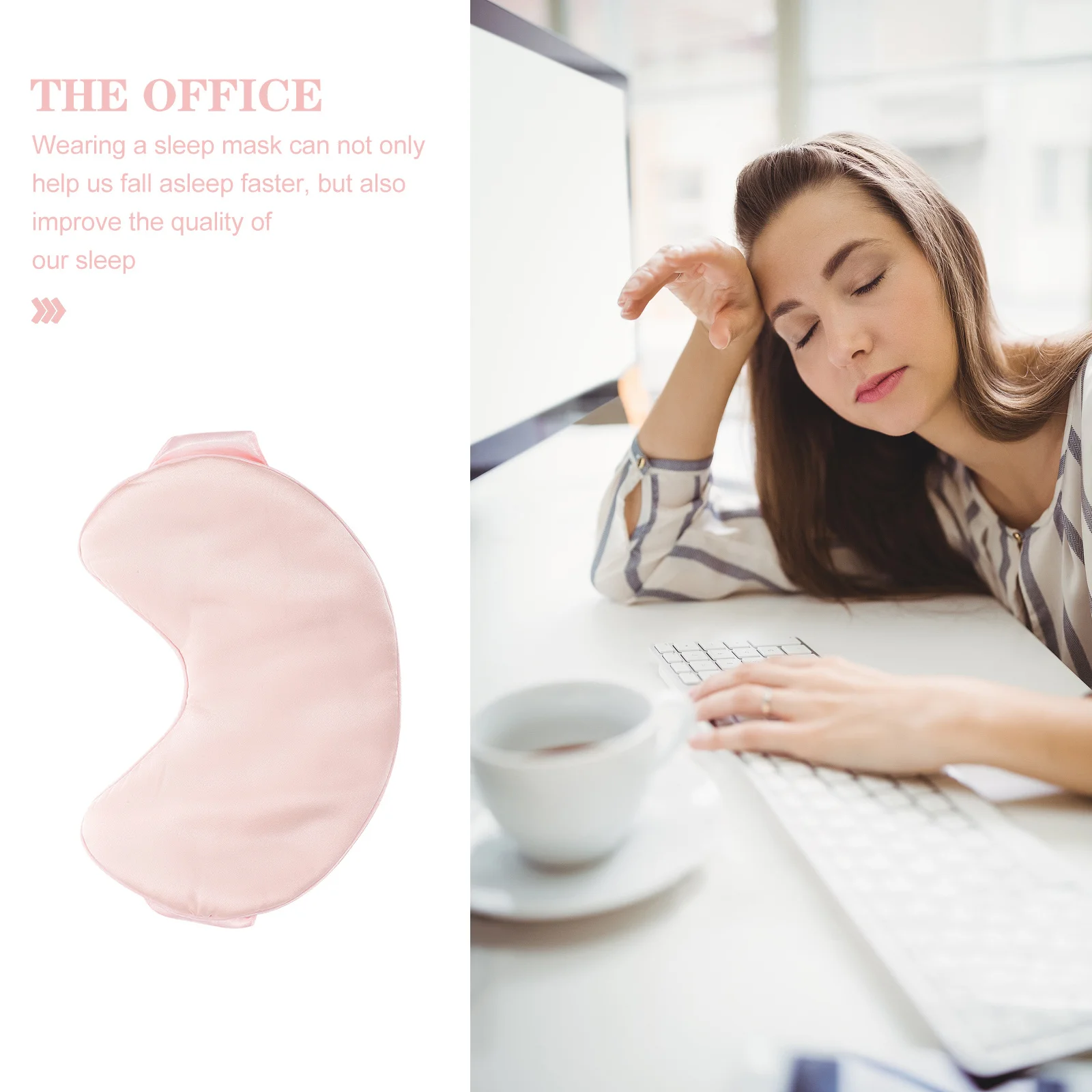 

Двусторонняя шелковая маска, портативная светонепроницаемая маска для сна, регулируемая защита для глаз для женщин и мужчин