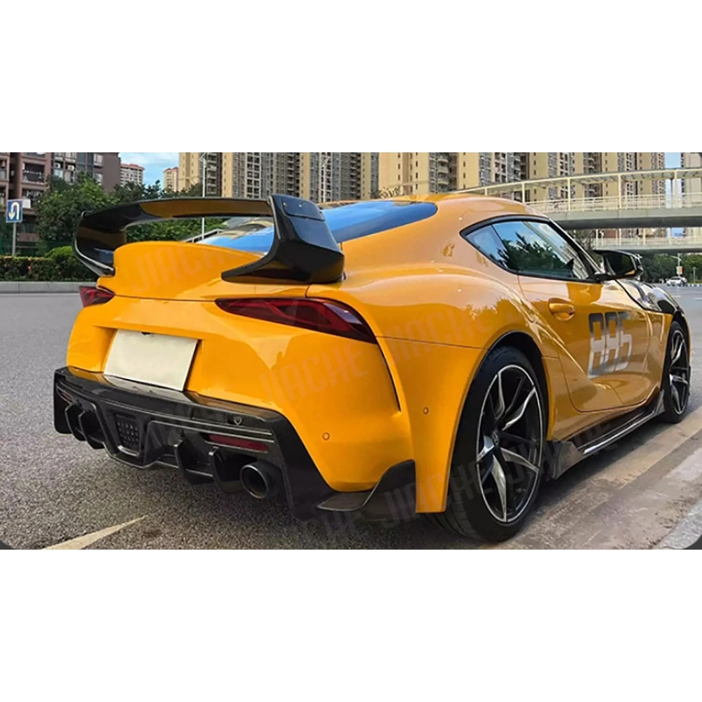 

Задний диффузор автомобиля из углеродного волокна, спойлер для Toyota Supra A90 A91 2019-2024, защита заднего бампера