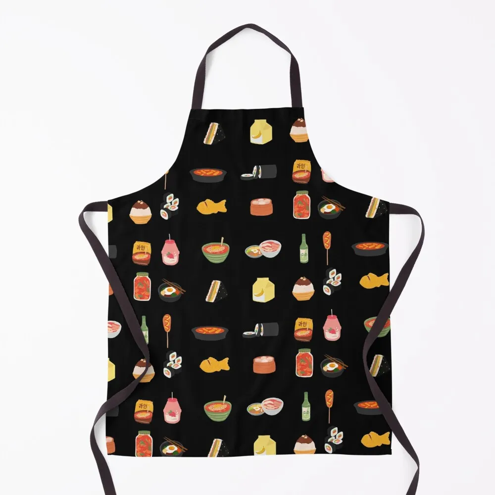 

Asian Food Sticker Pack Apron kitchen item For Girl kindergarten teacher Kitchen Handle For Women Apron