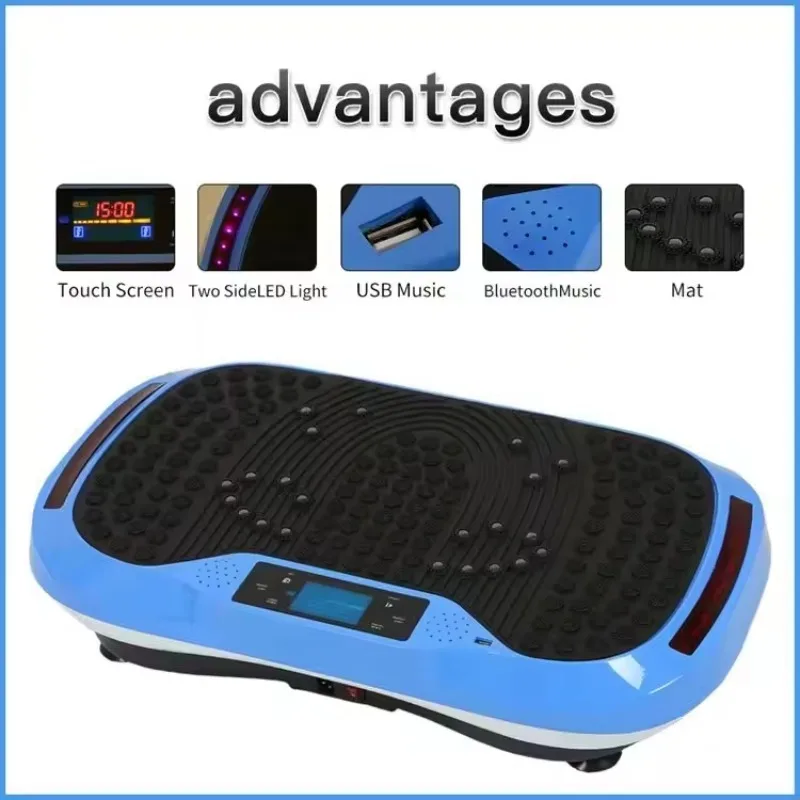 منصة اللياقة البدنية الاحترافية بلوحة الاهتزاز لعام 2025 - معدات تمارين تهتز سلسة لتدريب الجسم بالكامل #3