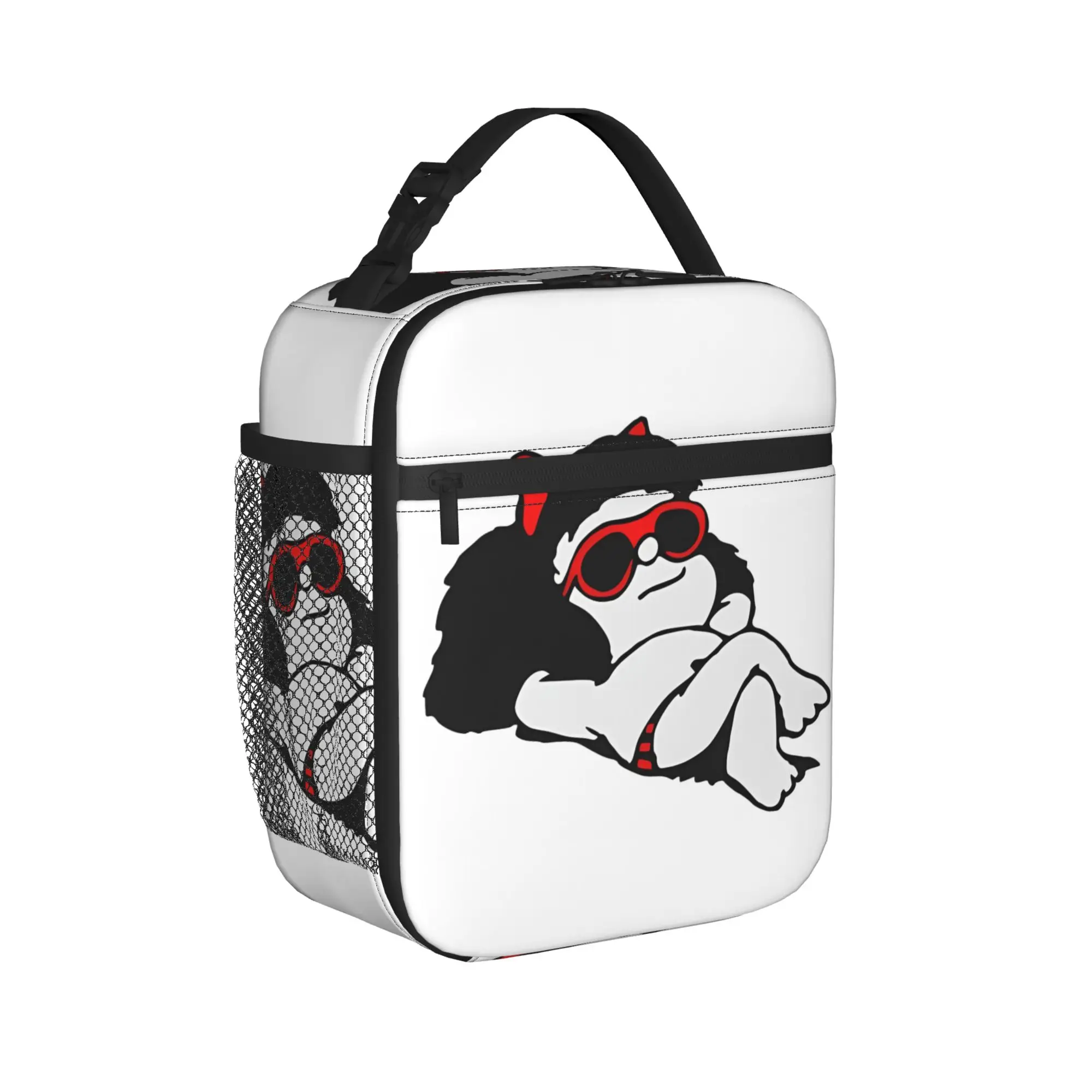 Mafaldas Insulated Lunch Bag Portable Anime Cartoon Reusable Thermal Bag Tote Lunch Box School  Picnic Food Handbags