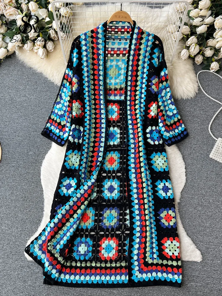 SINGREINY Summer Holiday Beach Long Cardigans Spring Fashion 