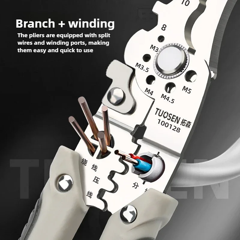 Multitool Wire Stripping Pliers Electrician Hand Tools Crimper Cable Cutter Adjustable Automatic Wire Stripper Tool