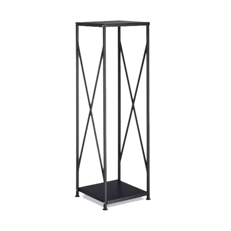 Picture 5: Nordic Black Wrought Iron Assembly Firewood Rack Fireplace Log Divider Storage Shelf for Home Living Room