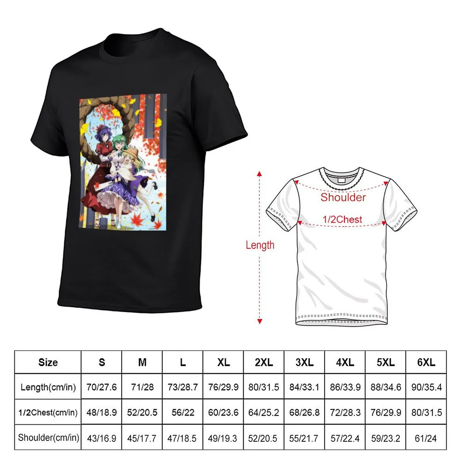 Touhou Project - The Memories of Phantasm T-Shirt anime figures customs design your own Men's t shirts