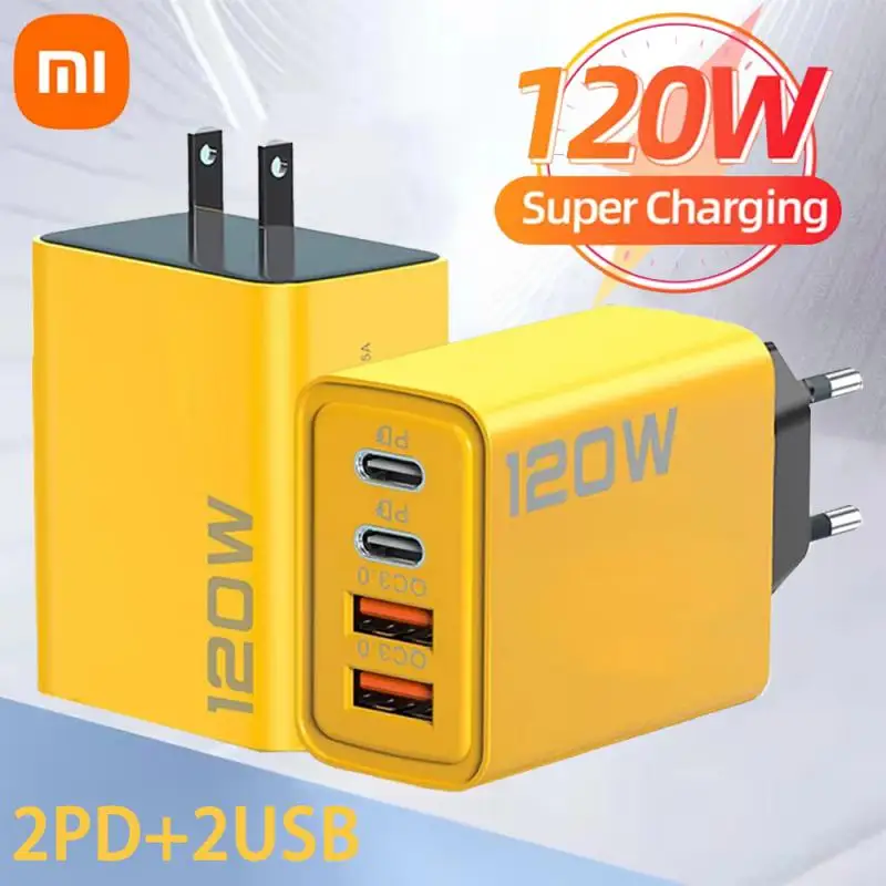 Xiaomi Quick Charger PD 3.0 USB Fast Changer Mobile Phone Charger For IPhone Huawei Xiaomi Samsung 120W Fast Charging USB Type-C