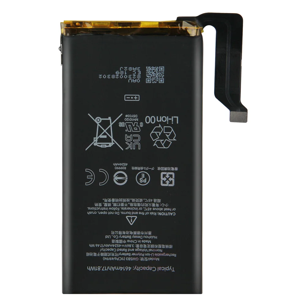 Original Replacement Battery GMSB3 For Google Pixel 6 4614mAh G63QN For Google Pixel 6 Pro 5003mAh GLU7G For Google Pixel 6A