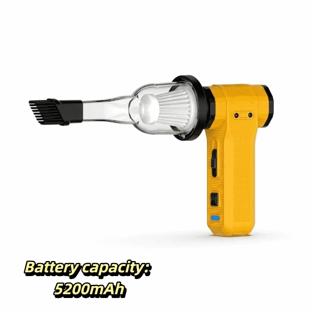 Variable Speed Handheld Blower Vacuum Duster Compact Design Handheld Design Rechargeable Portable Fan Long Battery Life 2 in 1