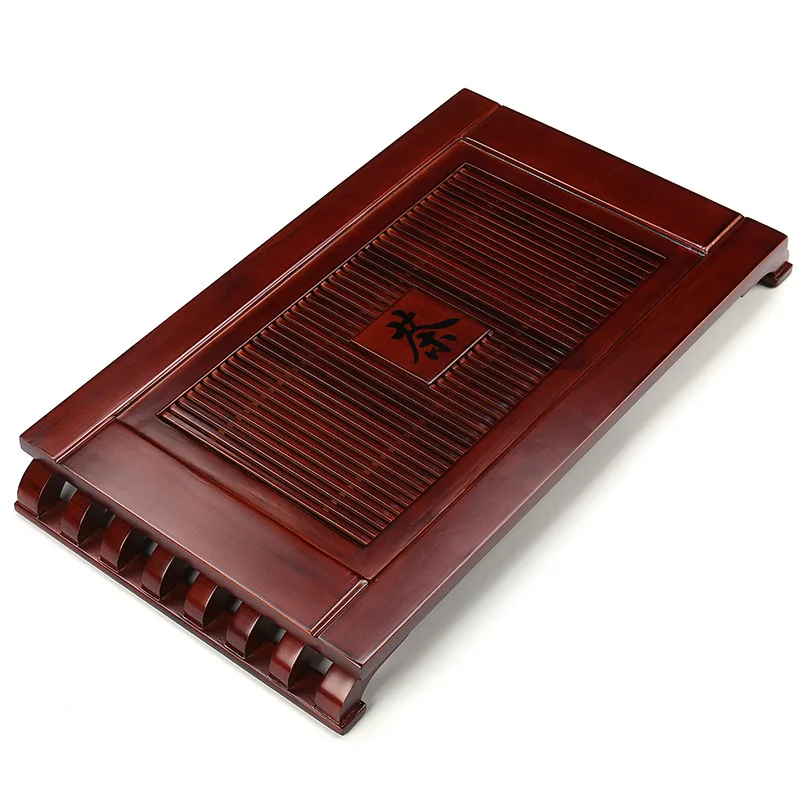 

Wooden tea table, set tray, drain tray, Chinese retro Kung Fu tray, solid wood drainage, water storage and water