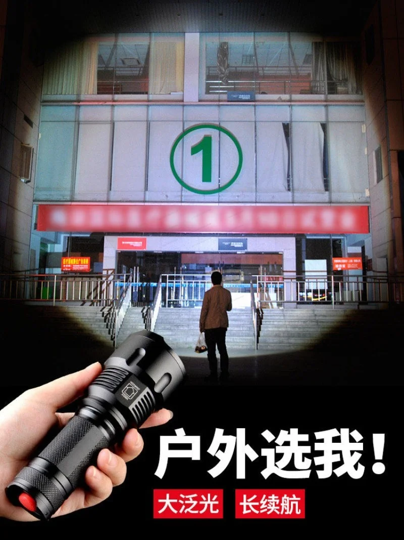 Durable Super Bright LED Flashlight, Compact Rechargeable Mini Torch, Portable Lighting Tool for Home and Outdoor Activities