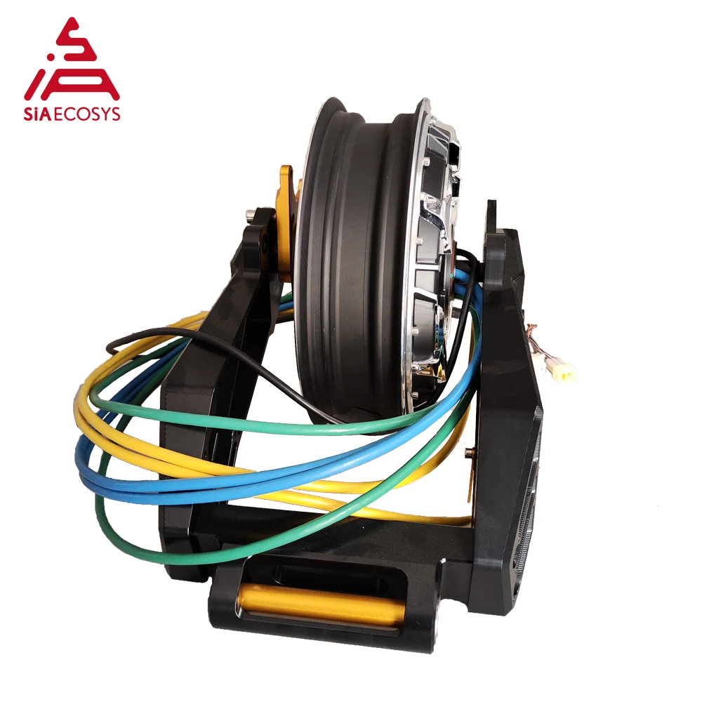QSMOTOR QS268 3000W V5R New 72V 110kph BLDC Hub Motor For Electric Motorcycles 12*3.5inch Aluminum Swing Arm