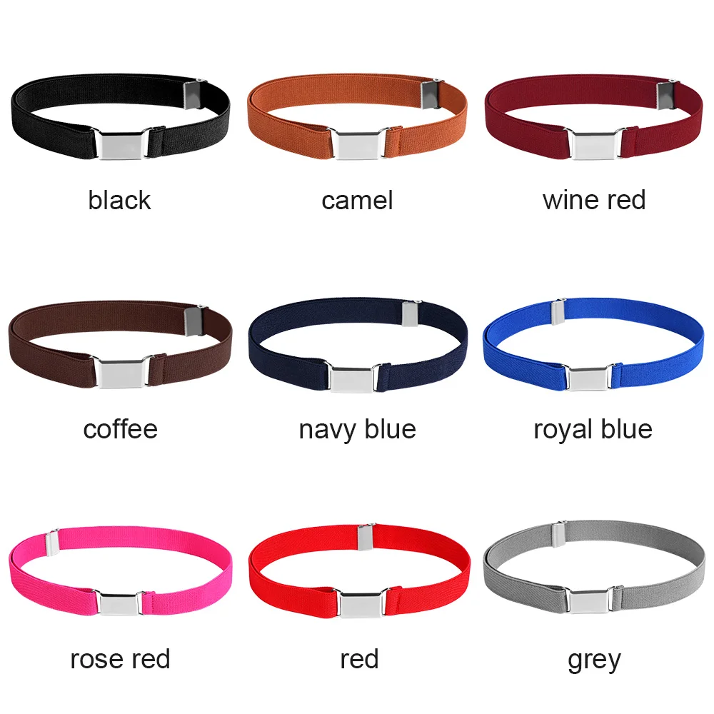 Stretch Kinderen Canvas Riemen Tailleband Elastische Riemen Verstelbare Taille Riem