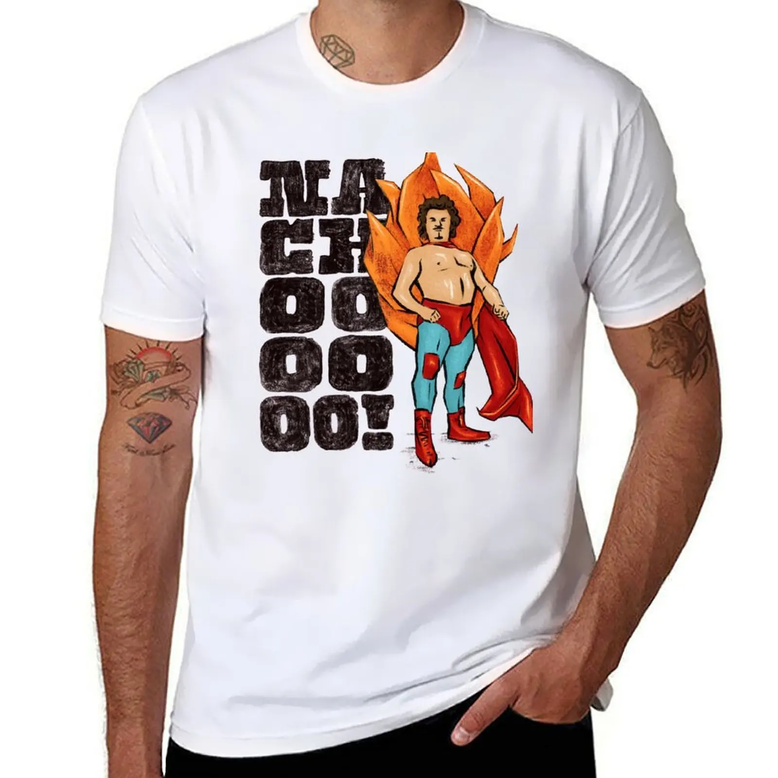 graphic shirt Nachooo! Nacho shirt Black T-Shirt luxury - - man Text t man Libre t
