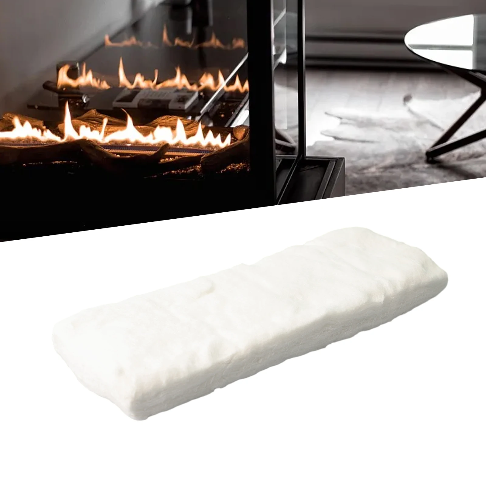 

1pcs Ceramic Fiber Blanket Ceramic Sponge For Bioethanol Fireplace Resistant Insulation Cotton Firplace Firebox Safety Bio Fire