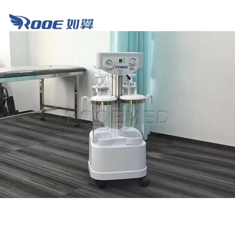 High Quality YX980D Hospital Electric Vacuum Phlegm Suction Device for Breathing Difficult Patient