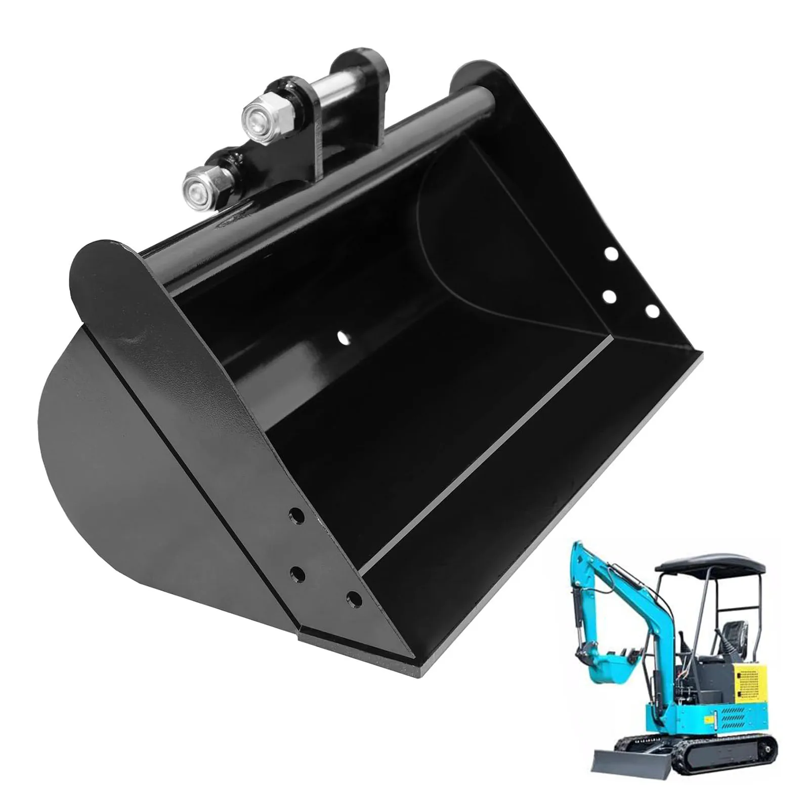 500mm 20in Small Excavator Bucket Manganese Steel Excavator Bucket for Leveling Slopes Dredging Rivers 500mm Excavator Bucket